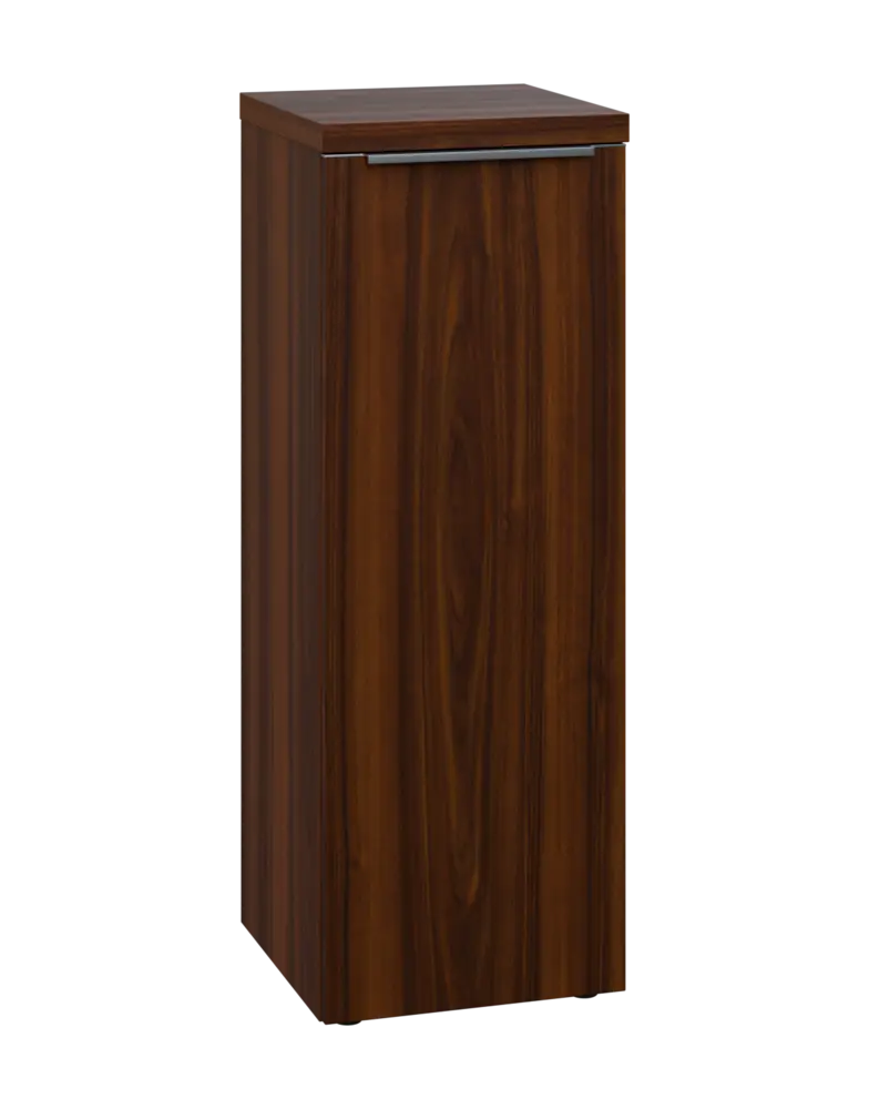 SIN 3 - 4D kancelářská skříň, 1-dveřová, pravá, 1120x400x400, ořech královský